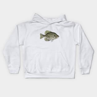 Black Crappie Kids Hoodie